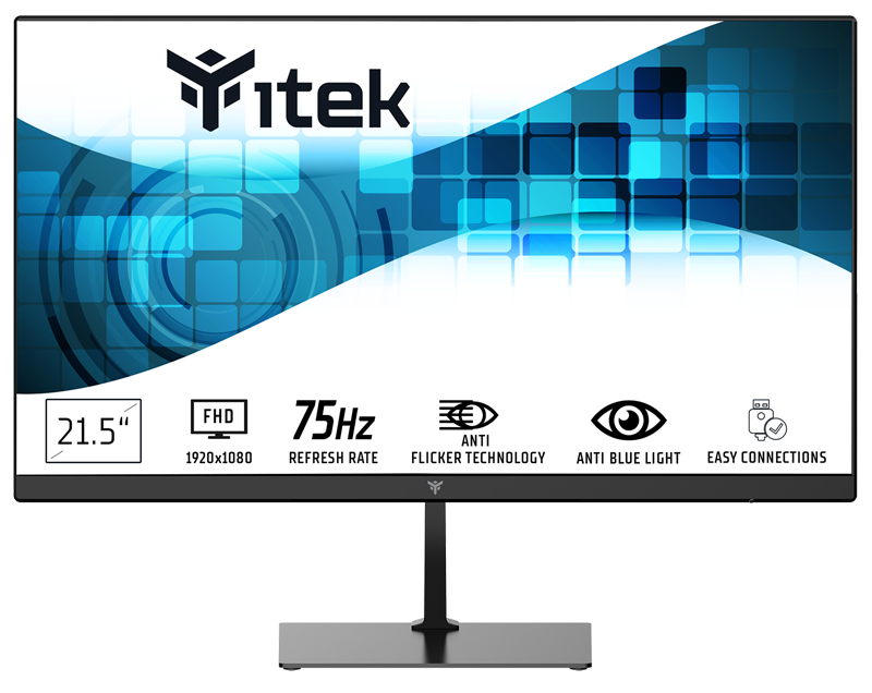 Monitor GWF - 21.5" FLAT, FHD 1920x1080, VA, 75Hz, 16:9, HDMI, VGA, Audio Out, LBL, Slim, Frameless