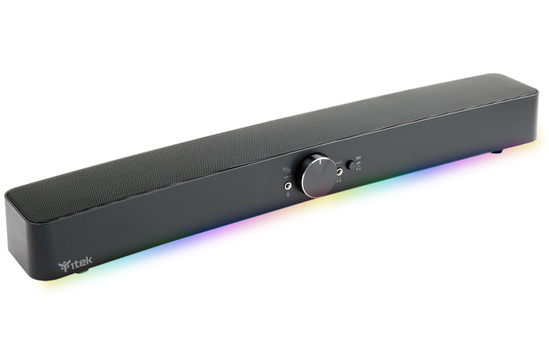 Gaming Soundbar S100 RGB, 10 WATT RMS, BLUETOOTH, JACK 2X3.5MM, USCITA MIC E CUFFIE